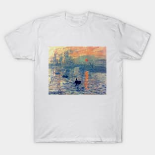 Impressions of Sunrise by Claude Monet T-Shirt